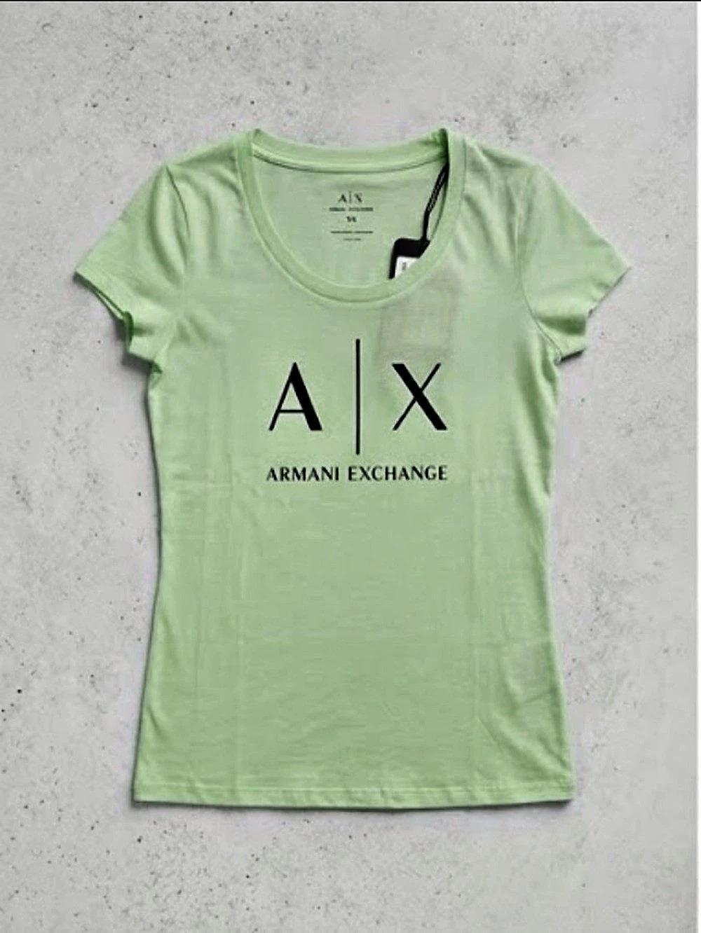 Armani Exchange Logo Short Sleeve Tee in Green Size XS NWT